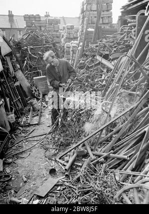 Commercianti di metalli di ferro e di rifiuti . 1937 . Foto Stock