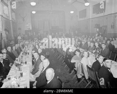 John Wood 's Farm Laborers Party a Swanley in Kent . Settembre 1937 Foto Stock