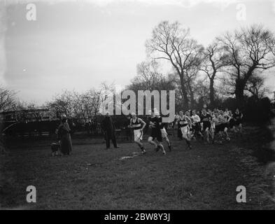 Kent Campionato di fondo Dartford . 1937 Foto Stock