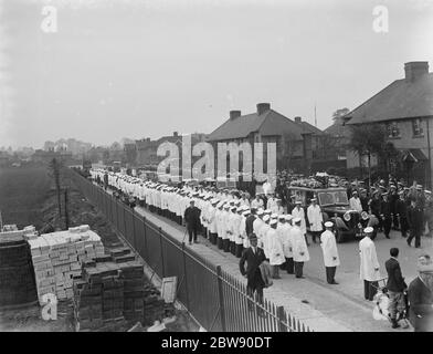 Funerali di Busmans a New Eltham . 20 maggio 1937 Foto Stock