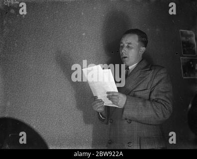 Sig. Smith, di St. Pauls Cray, Kent. 1936 Foto Stock