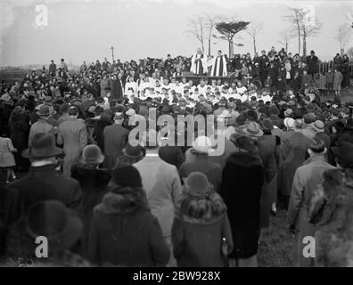 Il Venerdì Santo Open - servizio aereo a Blackheath . 1936 Foto Stock