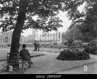 Parco centrale di Dartford nel Kent . 1938 Foto Stock