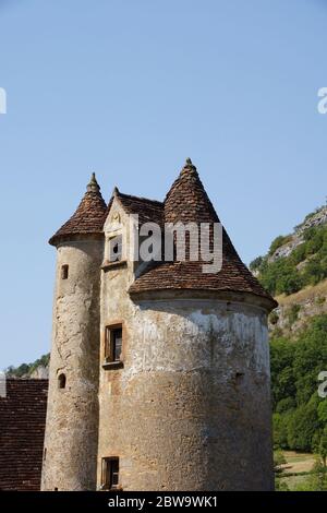 Château de Limargue in Autoire Francia Foto Stock