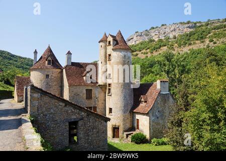 Château de Limargue in Autoire Francia Foto Stock