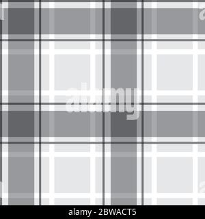 Controllo plaid patten. Grigio. Tessuto senza cuciture. Illustrazione Vettoriale
