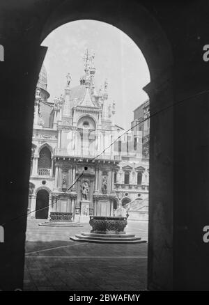 Venezia Italia porzione di cortile Palazzo Ducale Foto Stock