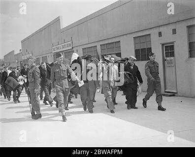 Deposito di AMPS (Auxillary Military Pioneer Corps) a Clacton . 17 aprile 1940 Foto Stock