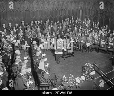 Principe della Corona del Giappone alla Guildhall di Londra 12 maggio 1921 Foto Stock