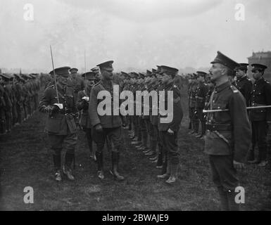 Rassegna di 5 , 000 cadetti al generale di Blackheath Monck 23 settembre 1916 Foto Stock