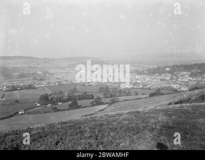 Bridport una città mercato in Dorset 1925 Foto Stock