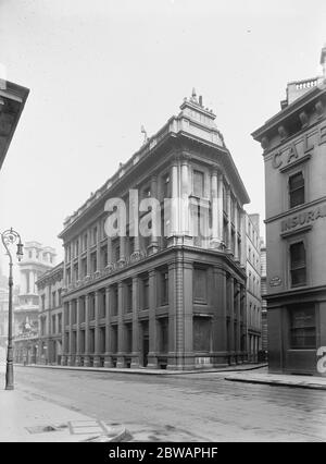 Londra , King William Street 5 maggio 1920 Foto Stock