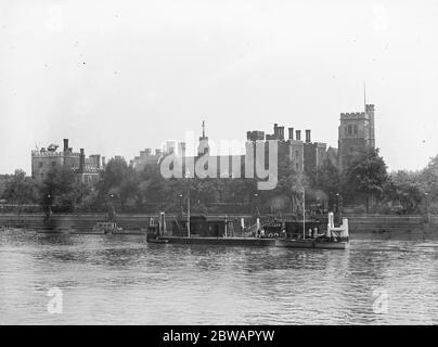 Lambeth Palace la residenza ufficiale londinese dell'arcivescovo di Canterbury in Inghilterra 29 luglio 1930 Foto Stock
