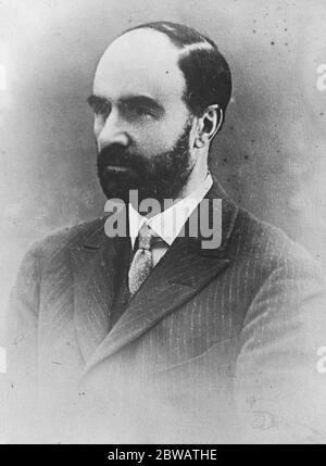 Gerald Lee Bevan , il presidente della City Equitable Fire Insurance Company fotografia scattata dall'arresto del finanziatore della città 24 giugno 1922 Foto Stock