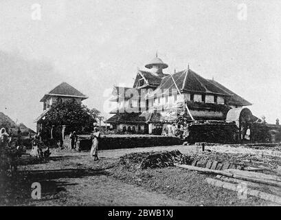 L'ansia della Moplah Rising in India grave è stata causata dallo sviluppo della rivolta dei fanatici Moplah di Malabar (India del Sud Ovest) qui si possono vedere i pianori europei alla Moschea di Ootacamund Moplah 30 agosto 1921 Foto Stock