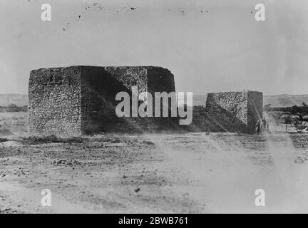 Le operazioni militari britanniche in Somaliland . Interessanti nuove fotografie - JID Ali Fort da terra . 7 aprile 1920 Foto Stock