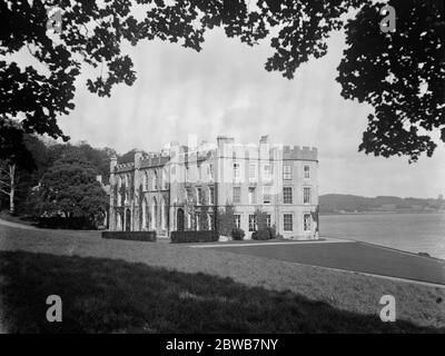 Residenza della Marchesa di Anglesey nel Galles del Nord a Plas Newydd . Foto Stock