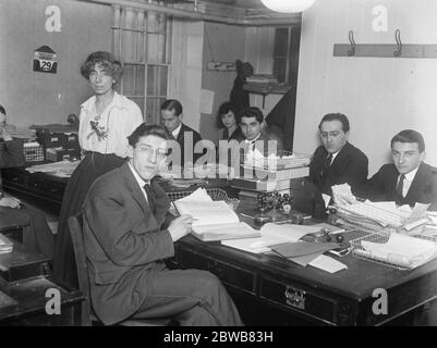 Organizzazione sionista ( Pubblicità ) 77 Great Russell Street Gennaio 1920 Foto Stock