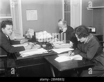 Organizzazione sionista ( Pubblicità ) 77 Great Russell Street Gennaio 1920 Foto Stock