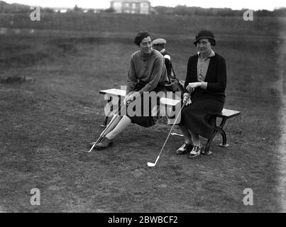 Campionato L G U a Seacroft , Skegness . Lady Eddie (a sinistra) e la signora H V Newton . Foto Stock