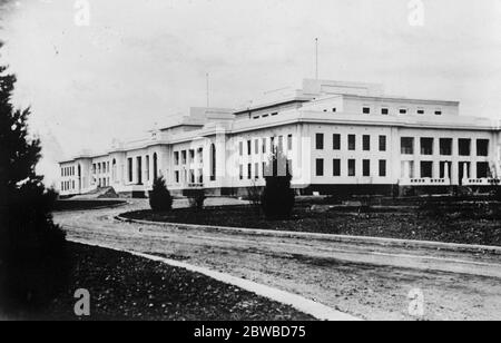 Parlamento a Canberra , la Nuova capitale australiana . 24 marzo 1927 Foto Stock