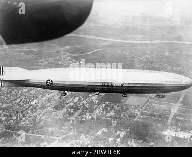 New Airship Americhe Z R 1 su New York 24 settembre 1923 Foto Stock