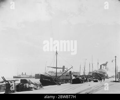 Il porto principale di Veracruz del Messico 29 settembre 1926 Foto Stock