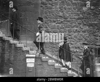 RAS Tafari alla Torre di Londra . 8 luglio 1924 ( Haile Selassie ) Foto Stock