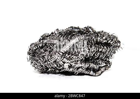 Immagine di un tampone di lavaggio in acciaio inox Foto Stock