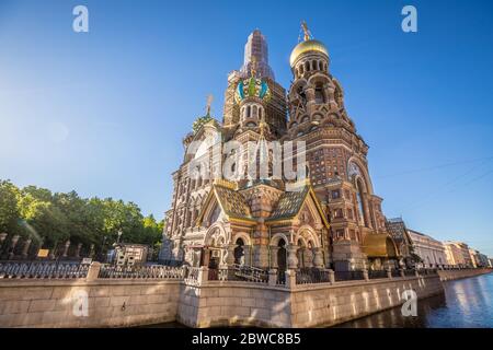 Chiesa del Salvatore sul sangue San Pietroburgo Foto Stock