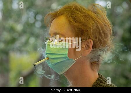 Fag break a Corona Times, Germania Foto Stock