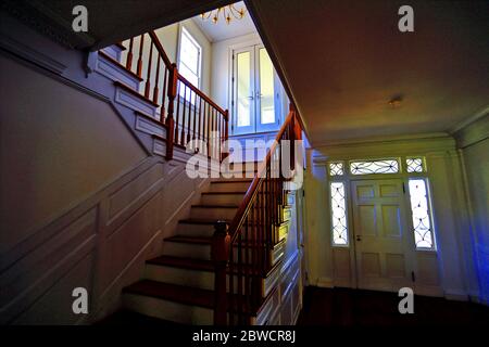 Interno della Childs Mansion Crane Neck Long Island New York Foto Stock