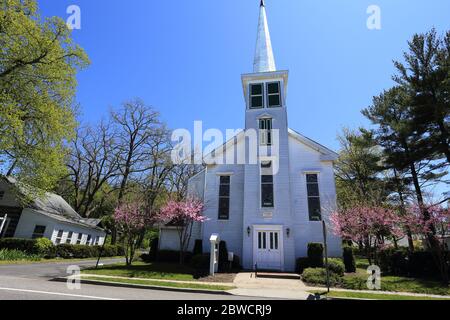 Chiesa metodista Stony Brook Long Island New York Foto Stock