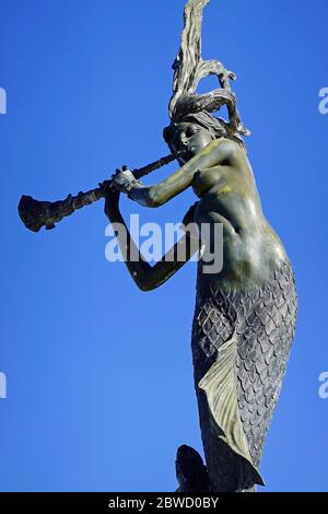 Statua della Sirenetta a Soter Point Ventura CA Foto Stock