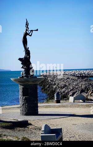 Statua della Sirenetta a Soter Point Ventura CA Foto Stock