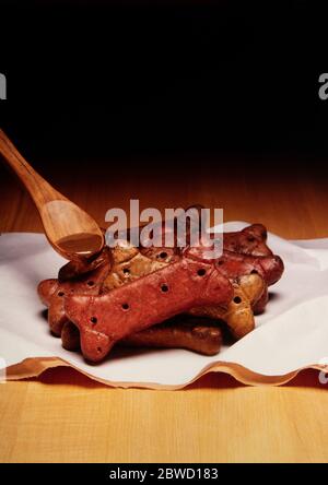 Crostini con sugo di carne Foto Stock