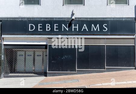 Il negozio Debenhams è chiuso Foto Stock