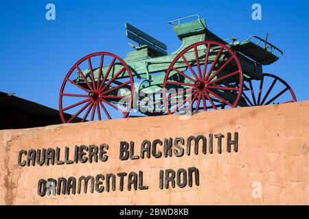 Caualliere Blacksmith nella città vecchia, Scottsdale, Phoenix, Arizona, Stati Uniti Foto Stock