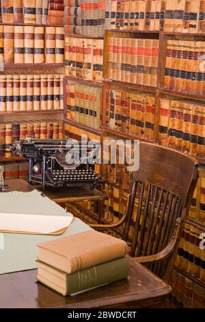 Ufficio del procuratore della contea di Cochise, Courthouse state Historic Park, Tombstone, Cochise County, Arizona, Stati Uniti Foto Stock