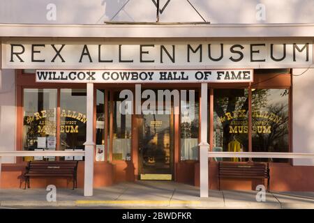 Rex Allen Museum, Willlcox, Cochise County, Arizona, Stati Uniti d'America Foto Stock