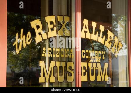 Rex Allen Museum, Willlcox, Cochise County, Arizona, Stati Uniti d'America Foto Stock