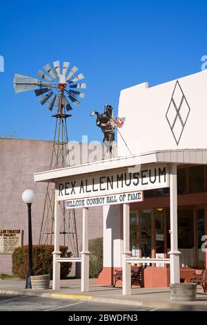 Rex Allen Museum, Willlcox, Cochise County, Arizona, Stati Uniti d'America Foto Stock