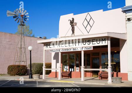 Rex Allen Museum, Willlcox, Cochise County, Arizona, Stati Uniti d'America Foto Stock