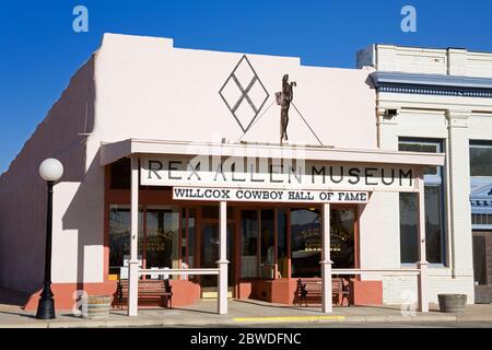 Rex Allen Museum, Willlcox, Cochise County, Arizona, Stati Uniti d'America Foto Stock