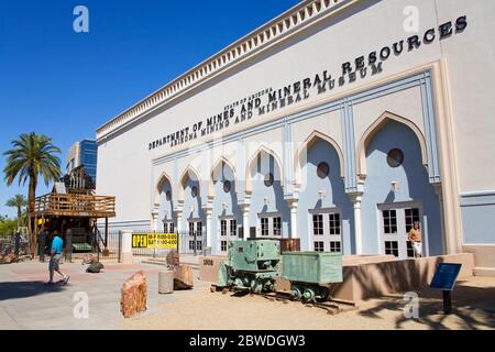 Arizona Mining & Mineral Museum, Phoenix, Arizona, USA Foto Stock