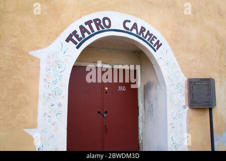 Teatro Carmen, Barrio Historico District, Tucson, Pima County, Arizona, Stati Uniti d'America Foto Stock