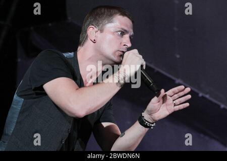 RIO DE JANEIRO, 20.09.2013: Matchbox Twenty si esibisce nella fase principale del Rock a Rio V a Rio de Janeiro (Néstor J. Beremblum / Alamy News) Foto Stock