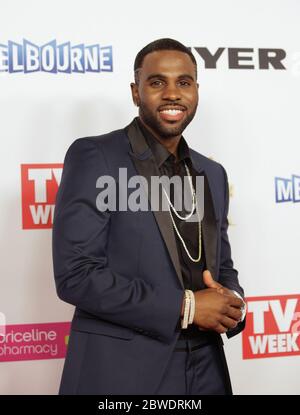 Jason Derulo presso il Logie Awards, Melbourne, 27 aprile 2014. Foto Stock