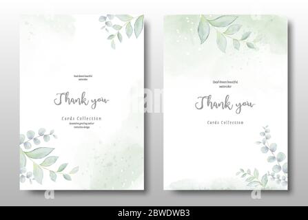 Modello Di Carta Di Invito Matrimonio Romantico Con Bellissime Foglie Floreali 42018 1226