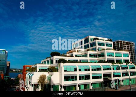 Halifax, Canada - 13 agosto 2016: Edifici commerciali in Brunswick Street di fronte alla cittadella di Halifax Foto Stock